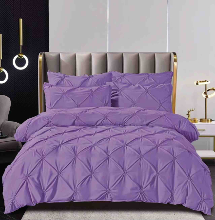 Lenjerii uni - lenjerie pat mov jojo home  set lenjerie mov 6 piese  lenjerie finet mov premium  lenjerie pliuri 3d mov  lenjerie dormitor mov jojo home