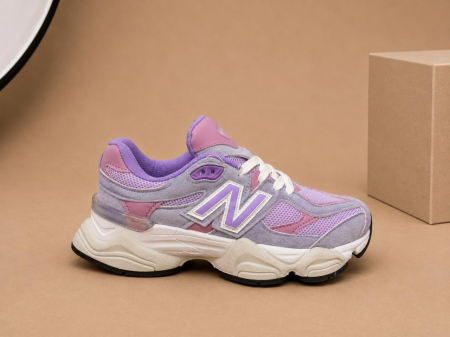 Incaltaminte - Pantofi sport damă mov lila din piele întoarsă și material textil, mărimi 36-40