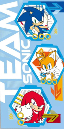Lichidare stoc copii - Prosop de plajă cu model Sonic 