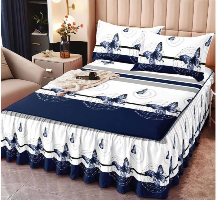 lenjerie pat 3 piese verde menta fluturi  lenjerie finet verde menta cu fluturi  set lenjerie 3 piese fluturi si flori  lenjerie finet premium verde fluturi  lenjerie pat menta cu imprimeu fluturi [2]