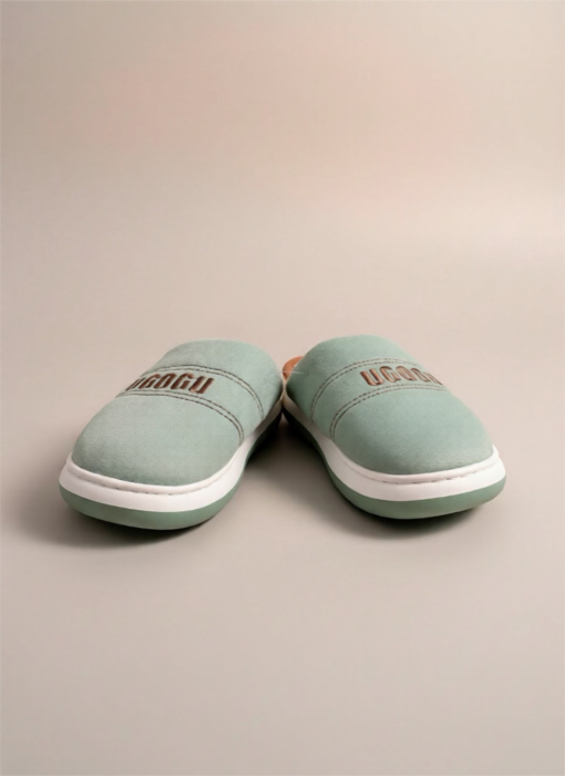 Papuci damă verzi – Soft Cozy Home – interior pufos [1]