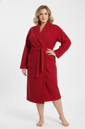 Halat de Baie rosu – Față  Halat Unisex Bumbac rosu – Detalii  Halat Premium Verde Mint – Material Pufos  Halat Verde Mint – Prezentare Baie [1]