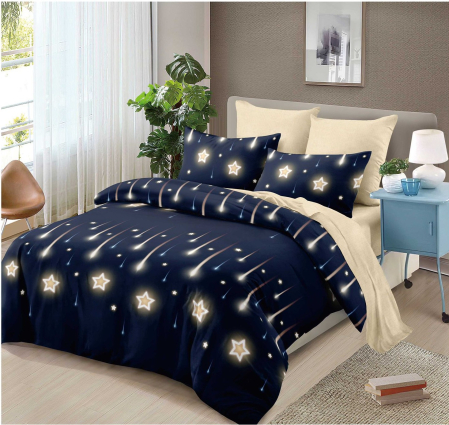 Lenjerii uni - lenjerie-pat-primavara-bb6105 lenjerie-pat-stele-albastru lenjerie-pat-6-piese-elastic lenjerie-pat-modern-dormitor