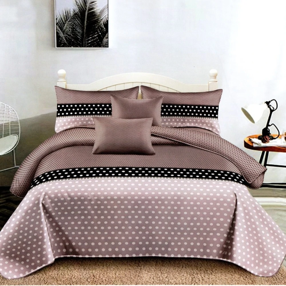 Lenjerii de pat - set-lenjerie-gri-cu-buline-cearceaf-elastic.jpg