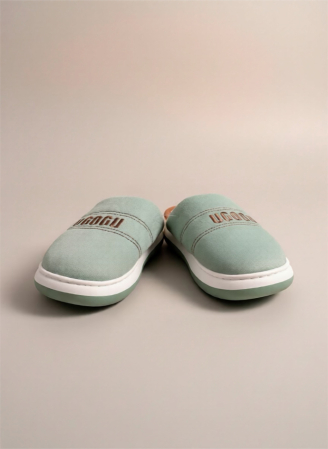 Papuci - Papuci damă verzi – Soft Cozy Home – interior pufos