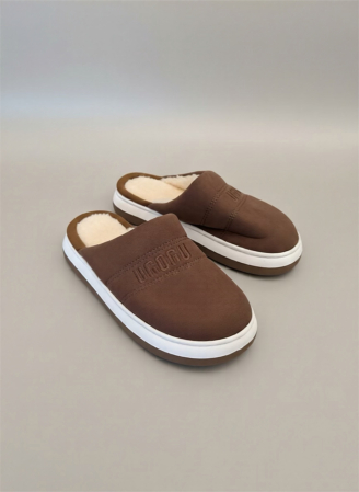 Papuci - Papuci bărbați maro Winter Cozy – interior pufos