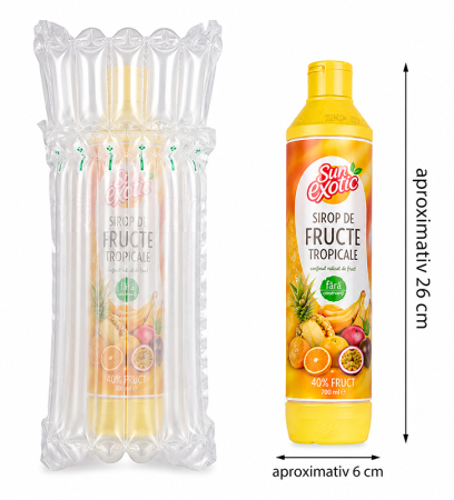 Ambalaje gonflabile - Ambalaj Gonflabil de Protecție Premium, Format Îngust – Pentru Sticle Vin Desert, Spirtoase sau Ulei