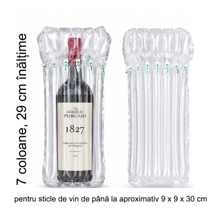 Ambalaje gonflabile - Ambalaje Gonflabile pentru Sticle de Vin 750ml | Protecție Antispargere Transport Curier