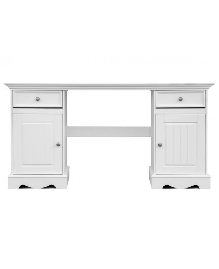 Birou elegant alb Belluno din lemn de pin [3]