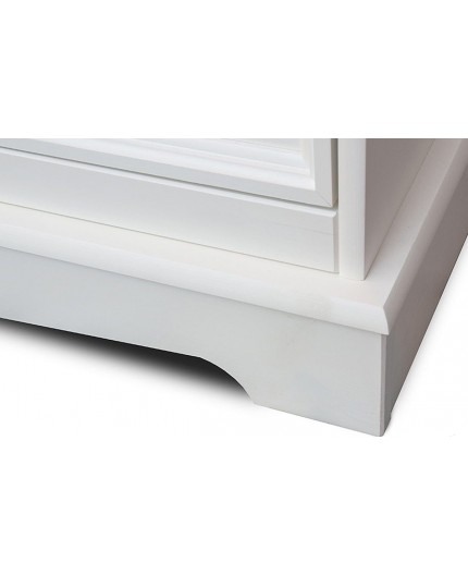 BIROU ELEGANT ALB/NUC BELLUNO DIN LEMN MASIV DE PIN [2]