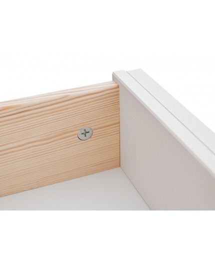 Comoda alba din lemn de pin 4.3 Belluno alb-nuc [5]