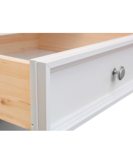 Comoda alba din lemn de pin 4.3 Belluno alb-nuc [2]