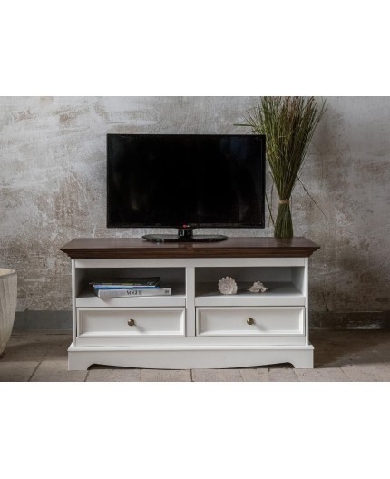 COMODA TV ALB/NUC BELLUNO DIN LEMN MASIV DE PIN [2]
