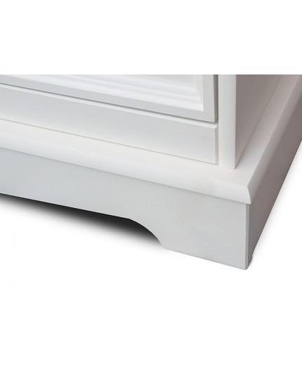 Comoda TV Belluno alb/stejar din lemn de pin [5]