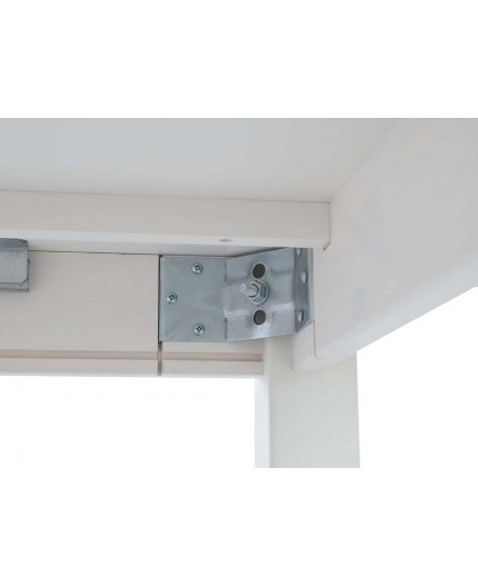 Masa alb-nuc Belluno din lemn de pin 150(197) x 93 cm [2]