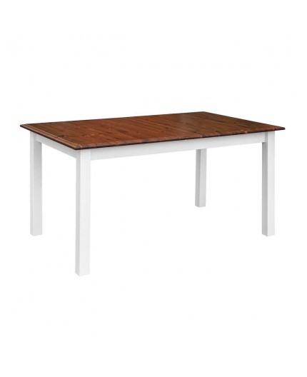 Masa alb-nuc Belluno din lemn de pin 150(197) x 93 cm [4]