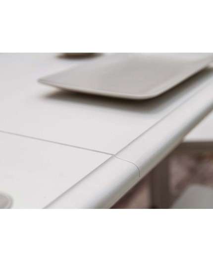 Masa alba extensibila Belluno din lemn de pin 150(197) x 93 cm [5]