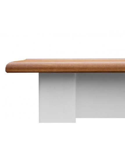 MASA EXTENSIBILA ALB/STEJAR BELLUNO DIN LEMN DE PIN 150(197) X 93 CM [5]