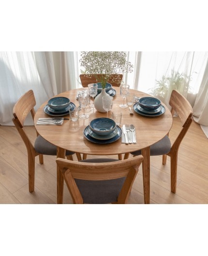 Masa rotunda din stejar 90 cm Orbetelo [3]