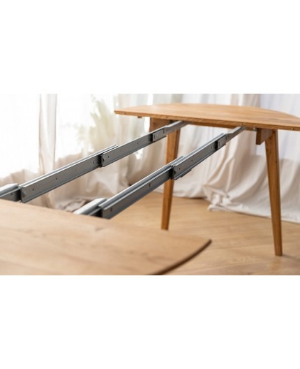 Masa rotunda din stejar de la 110 cm la 210 cm Orbetello extensibila [5]