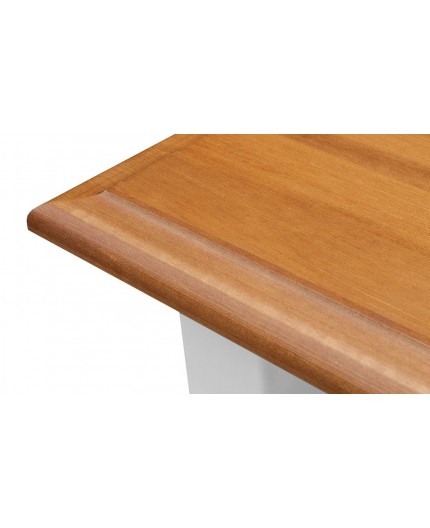 MASUTA DE CAFEA BELLUNO ALB/STEJAR DIN LEMN DE PIN [2]