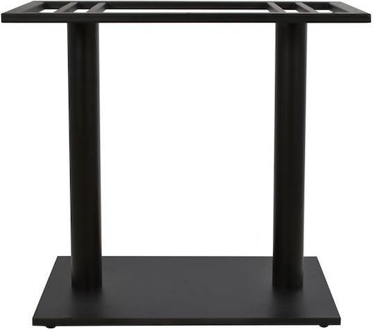 Stand de Masă din Metal Negru cu Reglaj pentru Nivel 70x40x72 cm [3]