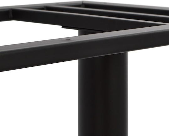 Stand de Masă din Metal Negru cu Reglaj pentru Nivel 70x40x72 cm [5]