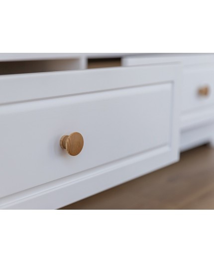 Vitrina din lemn alba Marone Elite 2D [9]