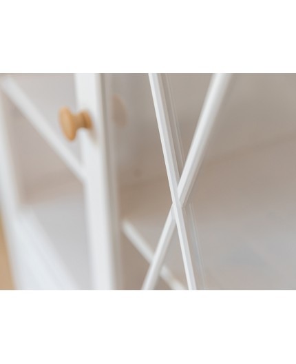 Vitrina din lemn alba Marone Elite 2D [4]