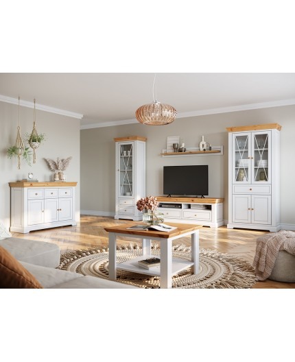 Vitrina din lemn alba Marone Elite 2D [3]