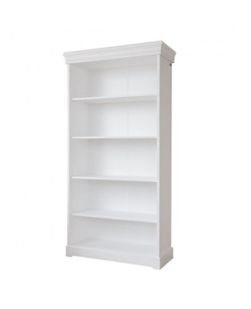 Toscana - Biblioraft din lemn de pin Toscana alb