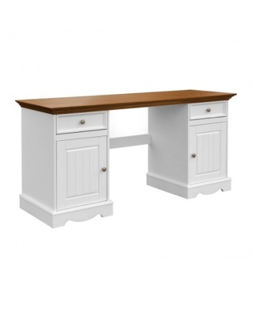 BIROU ELEGANT ALB/STEJAR BELLUNO DIN LEMN DE PIN [0]