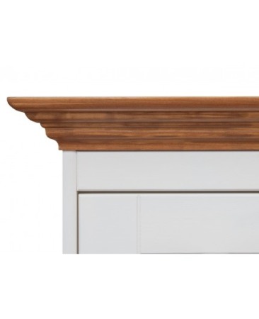 BIROU ELEGANT ALB/STEJAR BELLUNO DIN LEMN DE PIN [5]