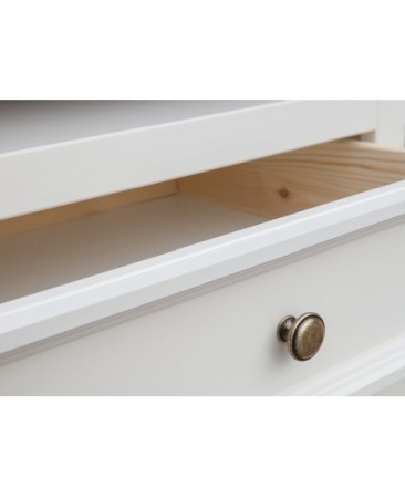 BIROU ELEGANT ALB/STEJAR BELLUNO DIN LEMN DE PIN [4]