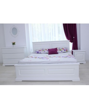 Comoda alba din lemn de tei cu 3 sertare Ambient [4]