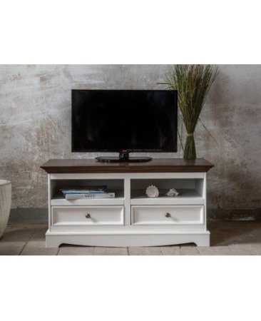COMODA TV ALB/NUC BELLUNO DIN LEMN MASIV DE PIN [1]