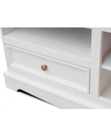 Comoda TV Belluno alb/stejar din lemn de pin [3]