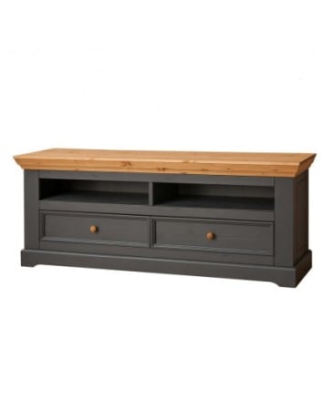 Marone Grafit/ Stejar - Marone- comoda TV Grafit/ Stejar