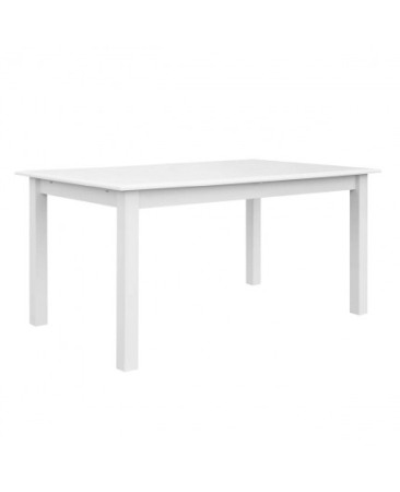 Mese si Scaune - Masa alba extensibila Belluno din lemn de pin 150(197) x 93 cm