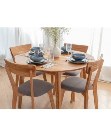 Masa rotunda din stejar 90 cm Orbetelo [3]