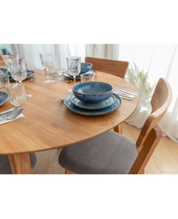 Masa rotunda din stejar 90 cm Orbetelo [5]