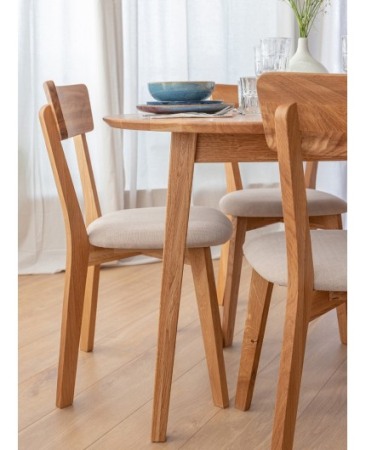 Masa rotunda din stejar 90 cm Orbetelo [1]