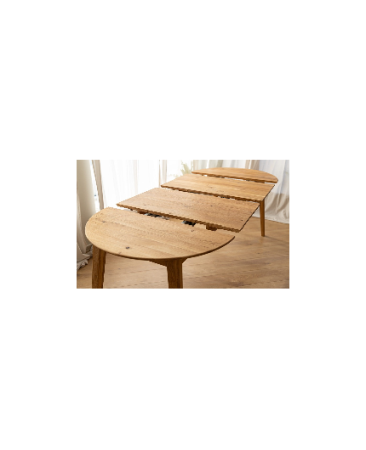 Masa rotunda din stejar de la 110 cm la 210 cm Orbetello extensibila [3]