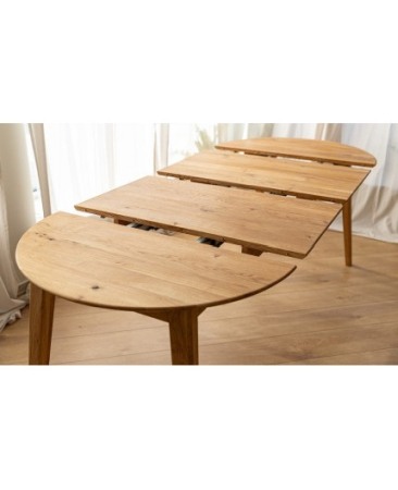 Masa rotunda din stejar de la 110 cm la 210 cm Orbetello extensibila [1]