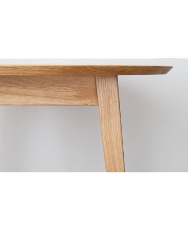 Masa rotunda din stejar de la 90 cm la 122 cm Orbetello extensibila [4]