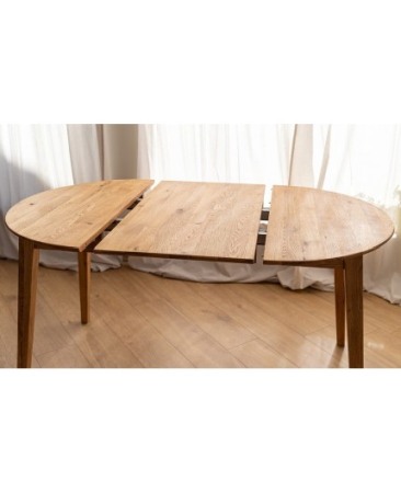 Masa rotunda din stejar de la 90 cm la 122 cm Orbetello extensibila [1]
