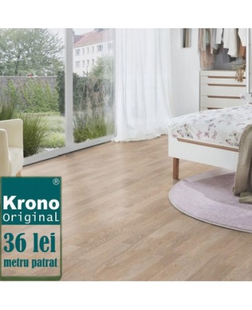 Parchet laminat - Parchet laminat Krono Original Flaxen Oak  8mm cls 32-AC4 cod 4283