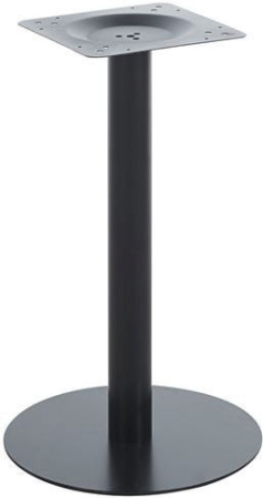 PICIOARE MESE - Picior central metalic pentru masă 45x45 cm, înălțime 72 cm – negru mat