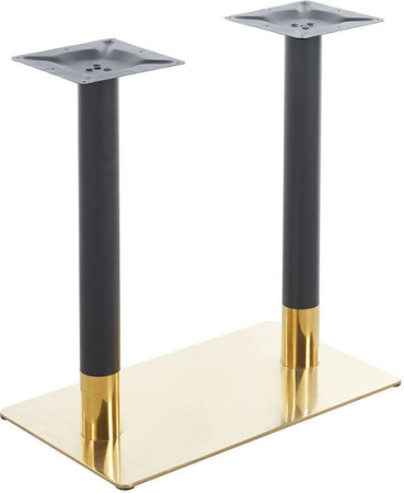 PICIOARE MESE - Picior pentru masa din metal Negru/ Auriu 70x40x72cm