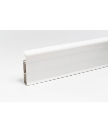 Plinta - Plinta parchet PVC cu canal cablu 8.5 cm cod 001G- Alb lucios
